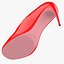Red High Heel Shoe Woman