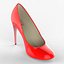 Red High Heel Shoe Woman