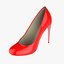 Red High Heel Shoe Woman