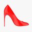 Red High Heel Shoe Woman