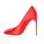Red High Heel Shoe Woman