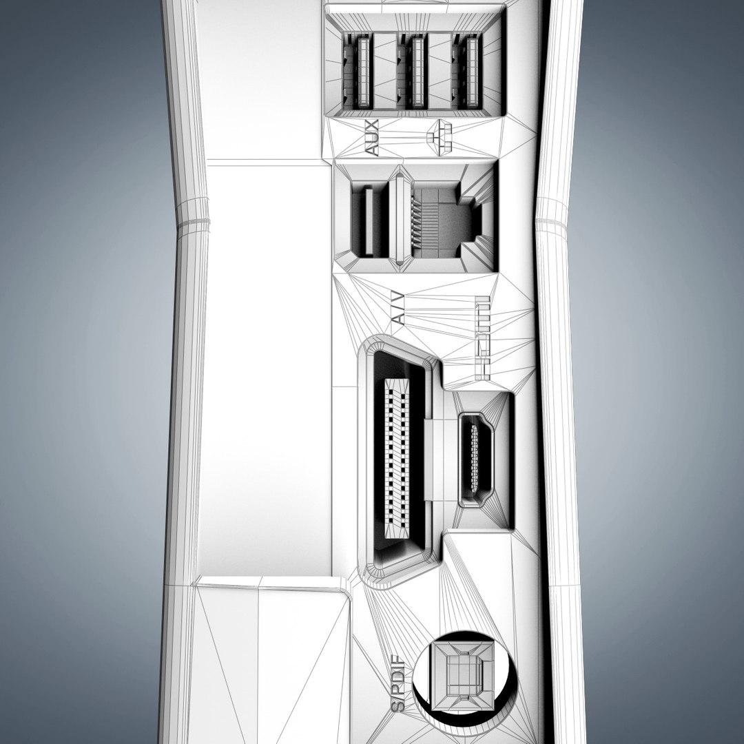 xbox 360 s kinect 3d model