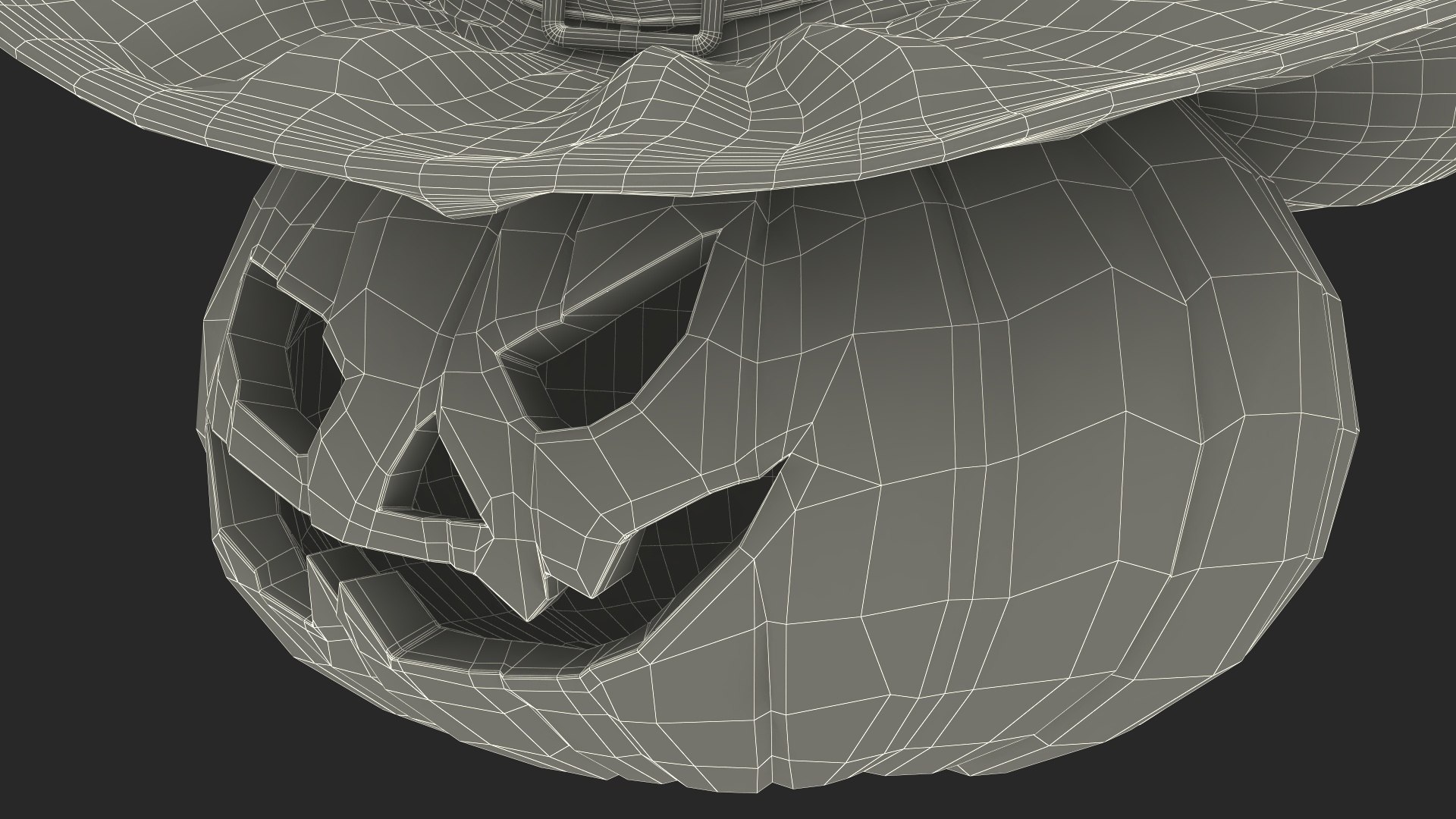 3D Model Glowing Jack O Lantern In Witch Hat - TurboSquid 2371461