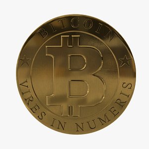 3D bitcoin coin