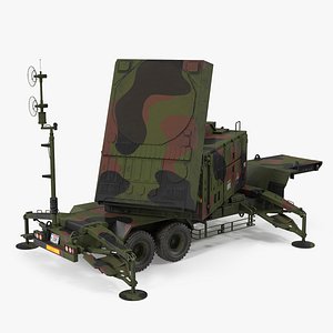patriot camouflage mpq53 radar 3D