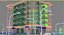 Piscina externa do edifício da piscina do quarto d