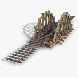 Wooden Railway Bridge 21 model