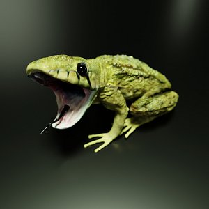 snakes frogs 3D model