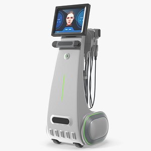 High Intensity Ultrasound Skin Lifting Machine White 3D model