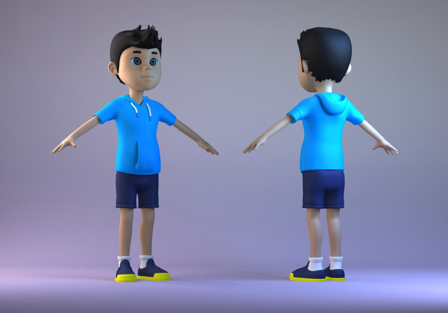 3D characters little boys students - TurboSquid 1629729