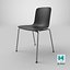 Hal Tube Stackable Chair Black - Modern PBR Interior Chair