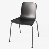 Hal Tube Stackable Chair Black - Modern PBR Interior Chair