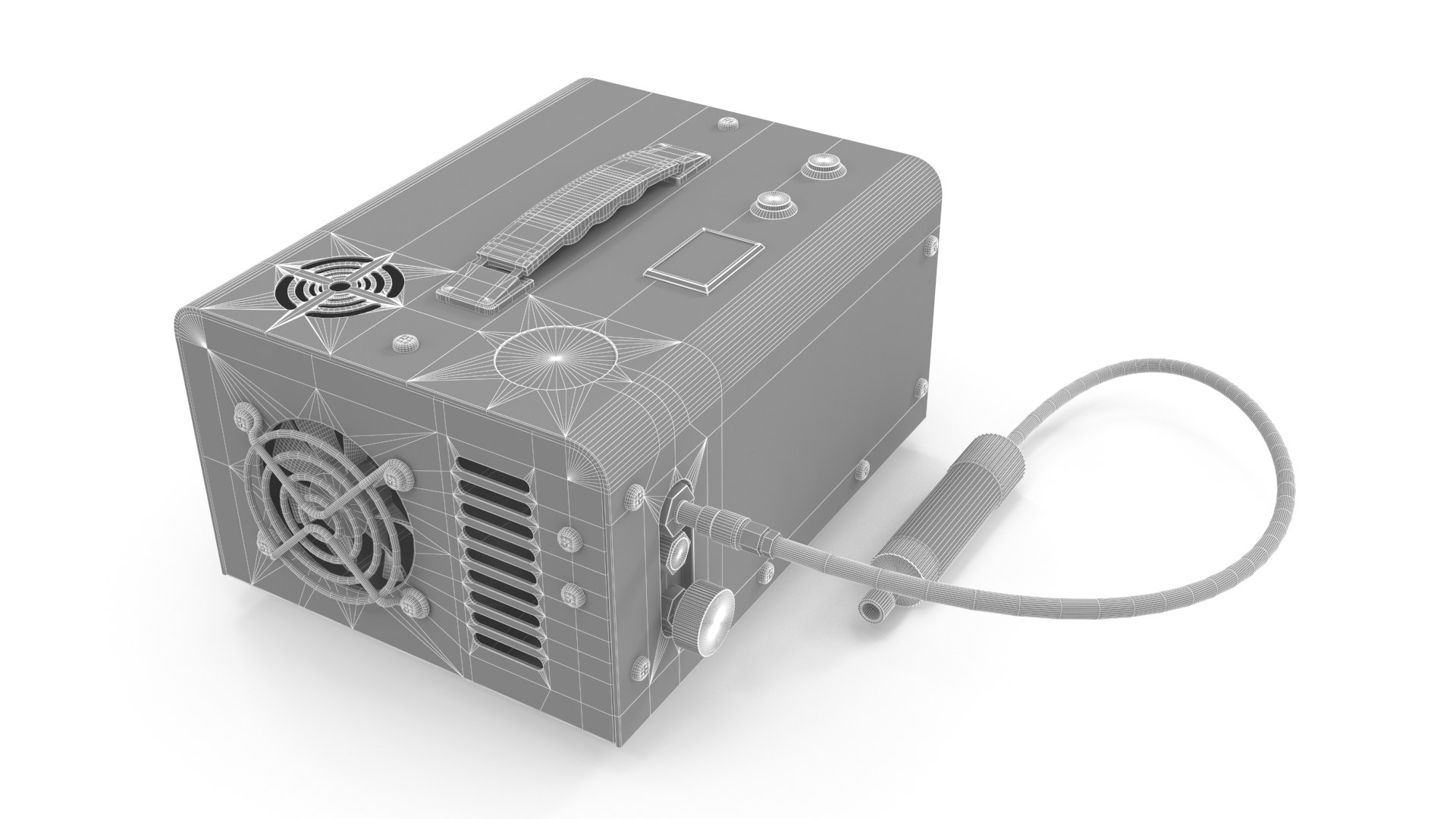 Portable Air Compressor PBR Model - TurboSquid 1769497