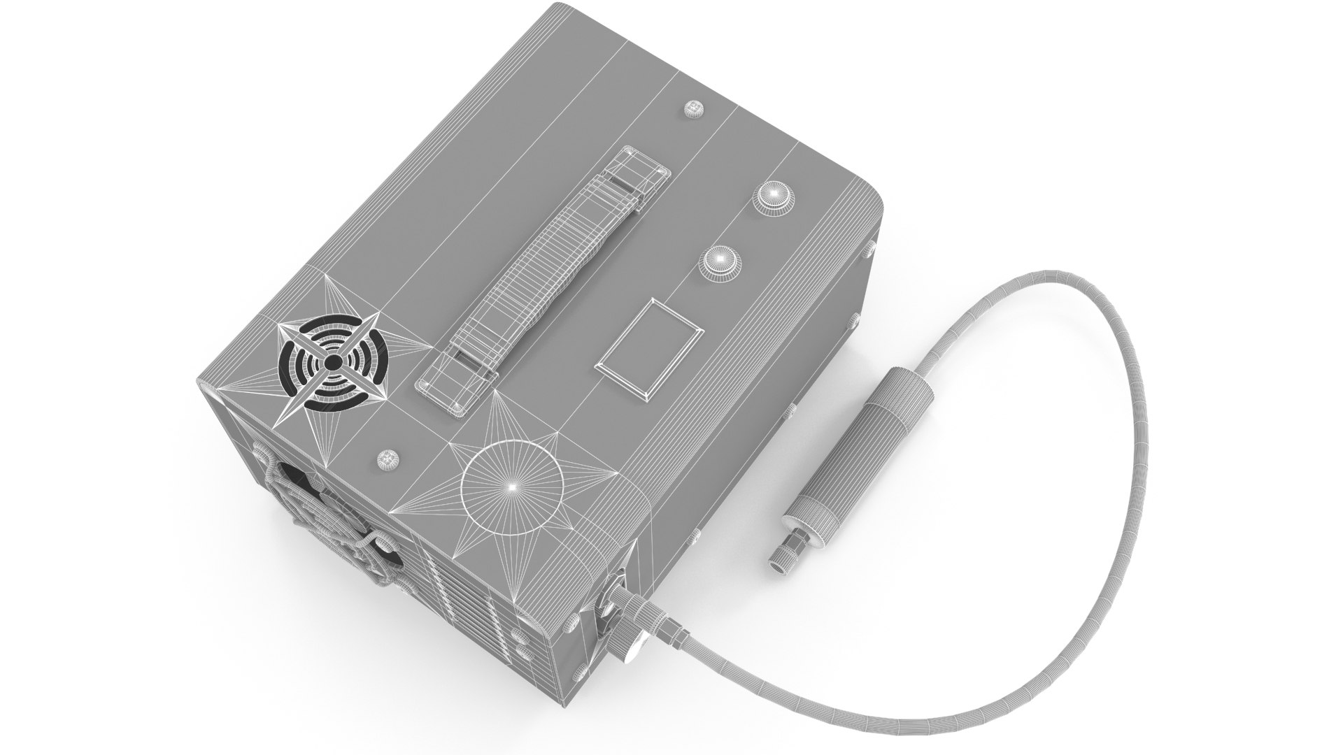Portable Air Compressor PBR Model - TurboSquid 1769497