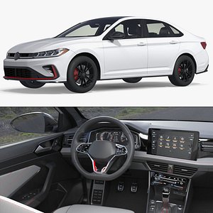 Compact Performance Sedan Vehicle White