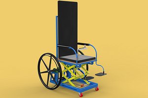 ELEVATING POWER ELECTRIC WHEELCHAIR ADJUSTABLE HEIGHT STANDING 3D model