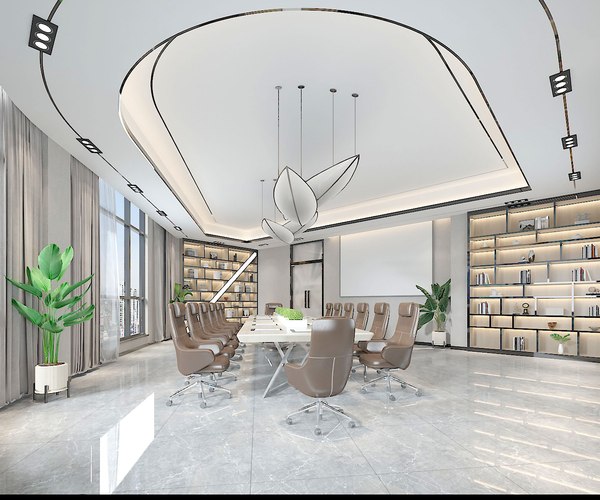 3D Conference room, big conference, lecture hall, lecture hall, multimedia conference room