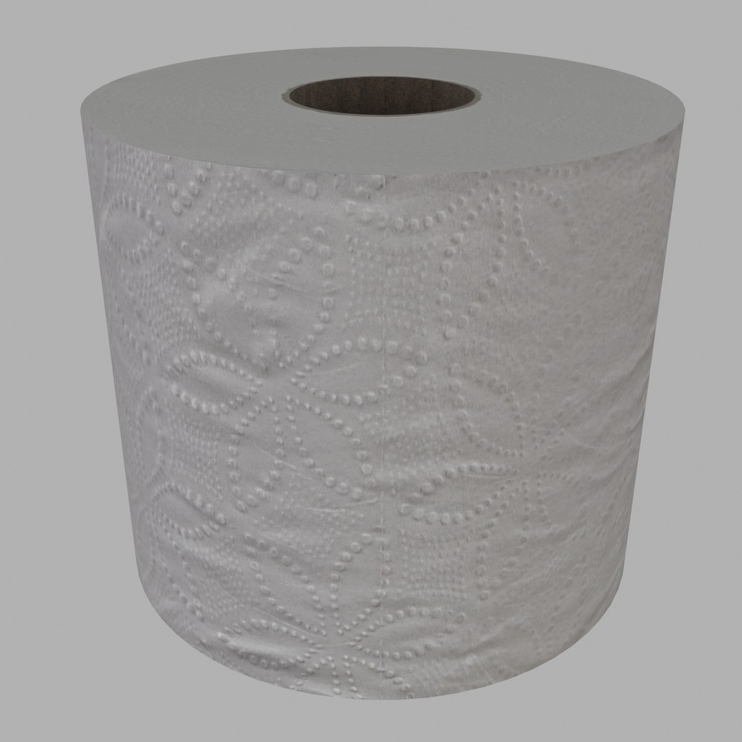 3D toilet paper roll https://p.turbosquid.com/ts-thumb/75/S0jGBi/gStfVUer/toiletpaperroll003/jpg/1588214271/1920x1080/fit_q87/decf06f377cd1583bccd6f786c9f822e25b016c4/toiletpaperroll003.jpg