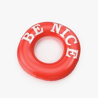 Pool Tube with the Word Be Nice