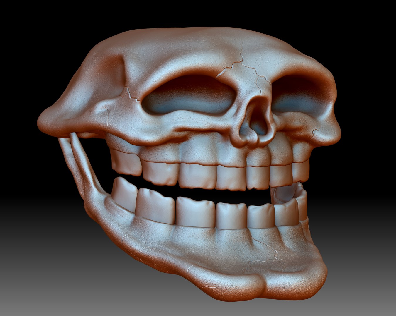 TROLLFACE MEME WITH BODY 3D model 3D printable