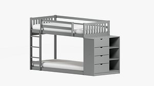 Loft bed With Drawer Model