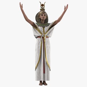 3D Egyptian Queen Salutes model