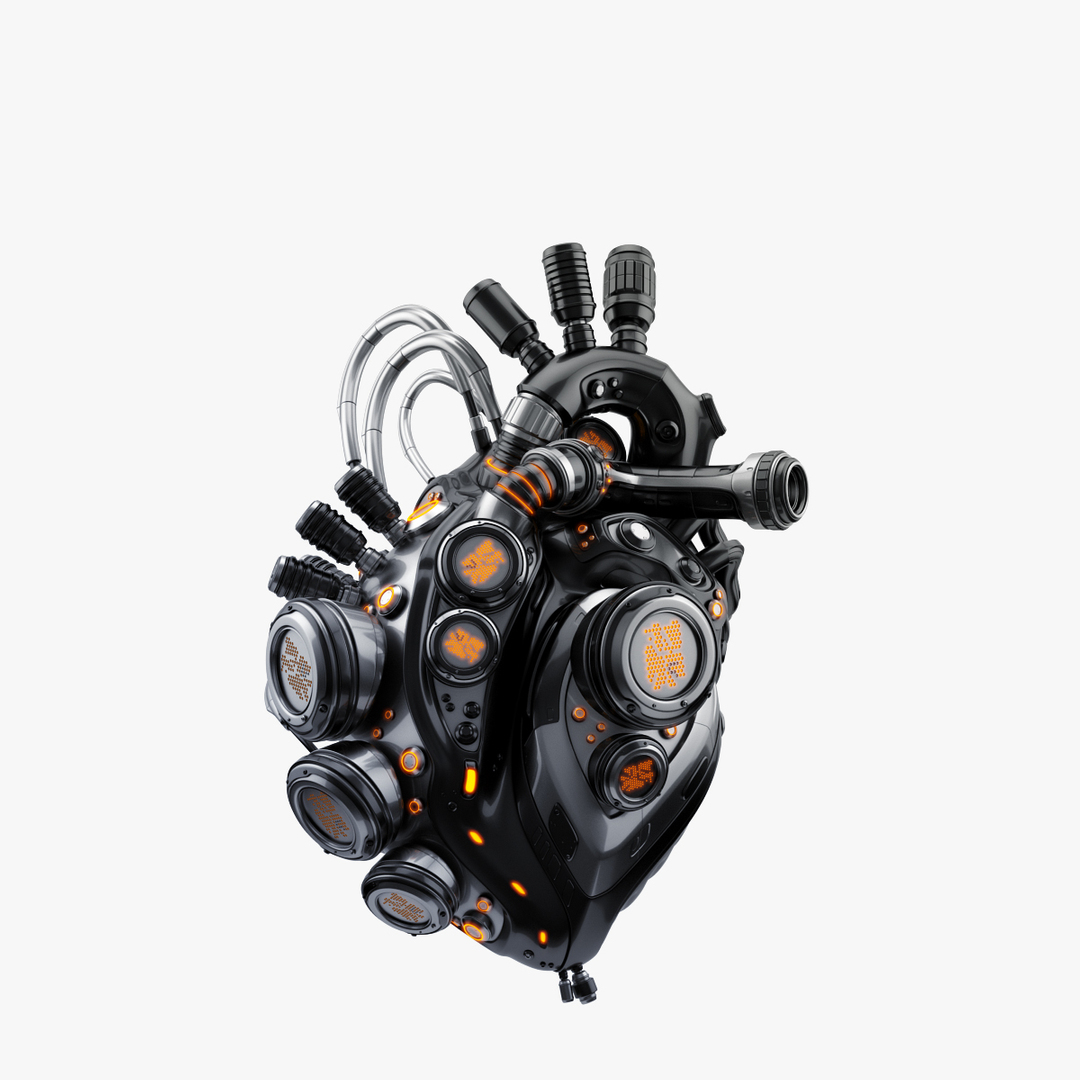 3D futuristic robotic heart model TurboSquid 1198288