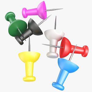 Thumbtacks 3D model