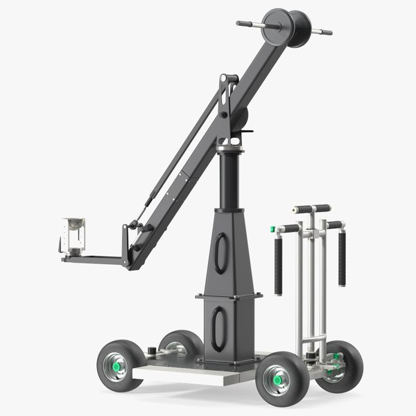 Dolly 4x4 with Mini Crane Rigged for Cinema 4D 3D model
