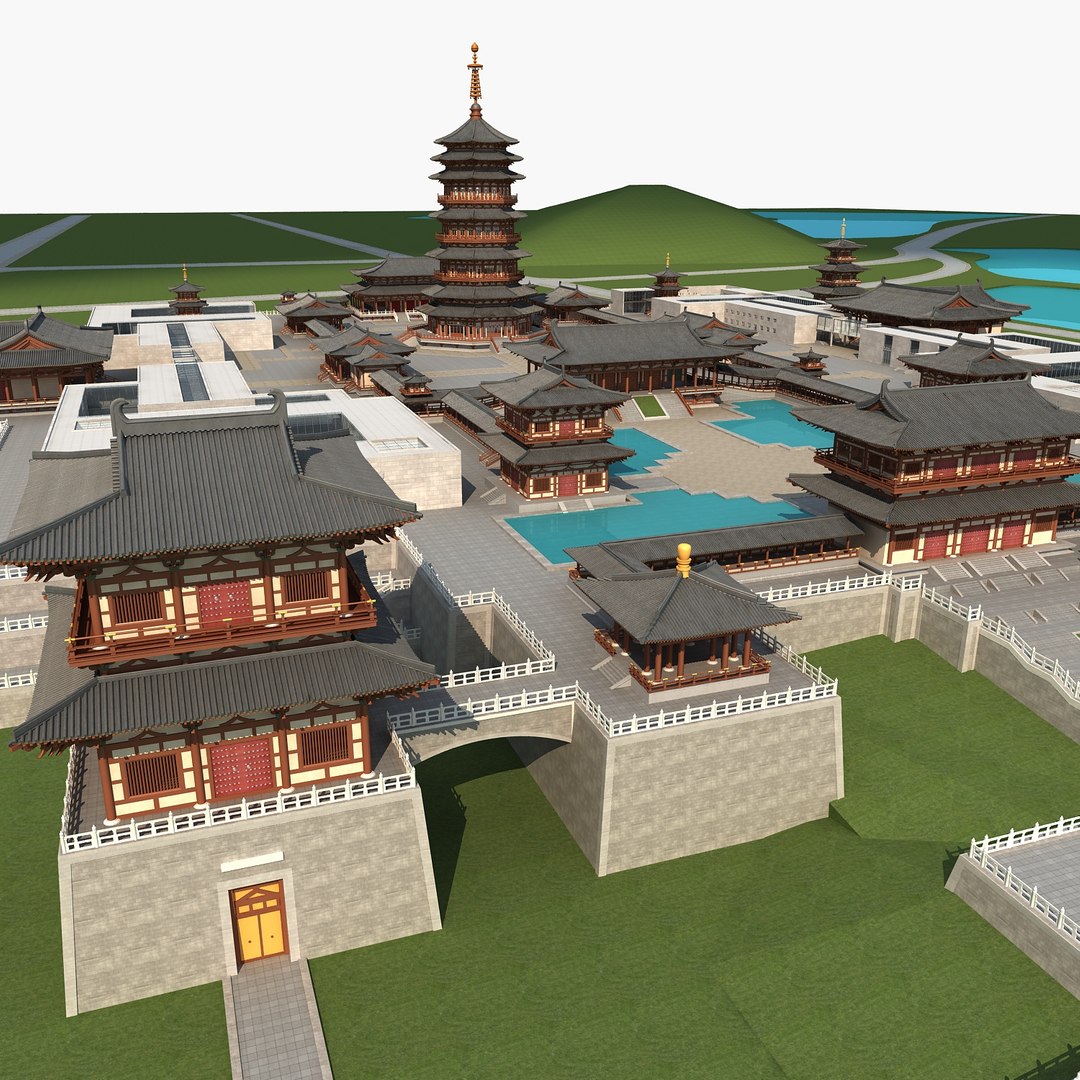 3D chinese ancient city model - TurboSquid 1671469