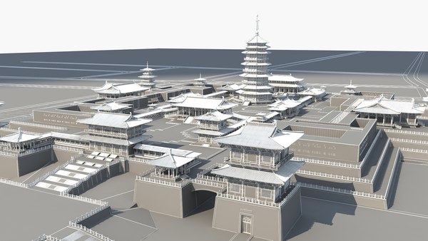 3D chinese ancient city model - TurboSquid 1671469