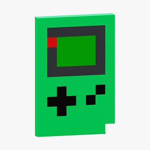 Green Gameboy 3D model