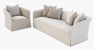 castellammare chair sofa 3d model