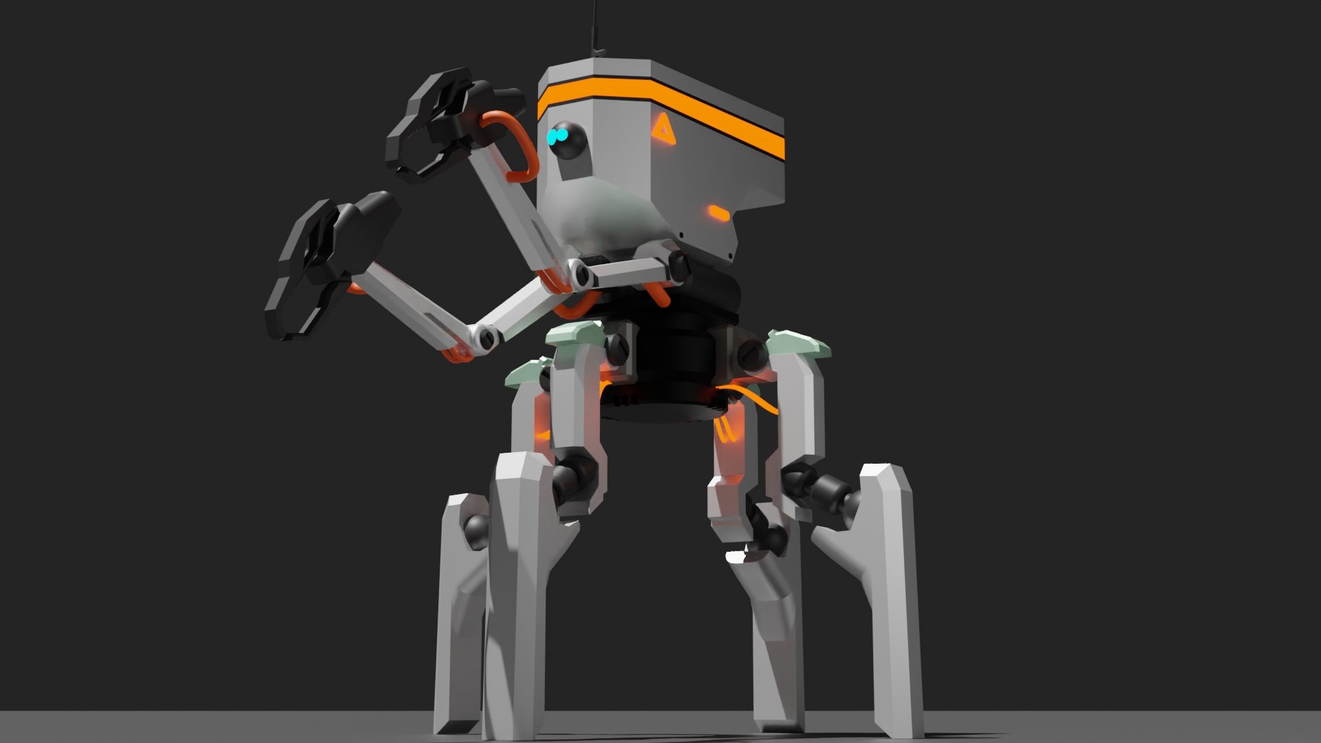 3D Four legs robot 3D model model - TurboSquid 1885020