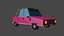 Stylized Low  Poly Vintage Car