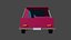 Stylized Low  Poly Vintage Car