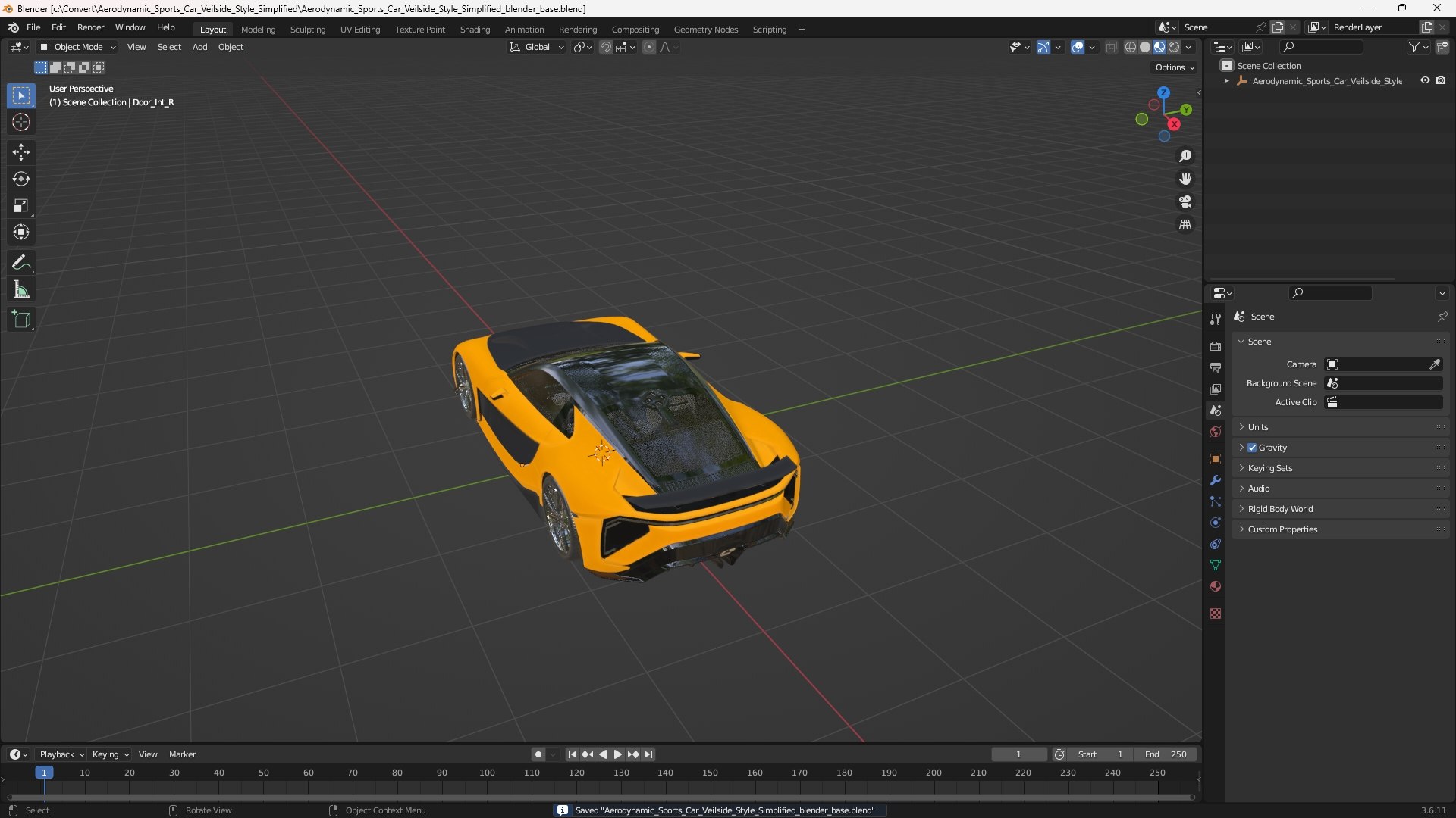 Photo inspiration: Gallery Detail: 3D Aerodynamic Sports Car Veilside Style Simplified