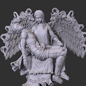 3D Angel figurines 3D print model