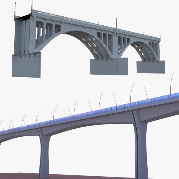Road bridges collection3Dモデル - TurboSquid 2097282