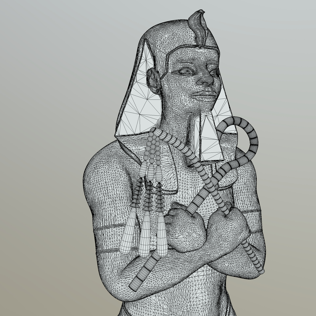 Pharaoh Statue 3d Model Turbosquid 1723027