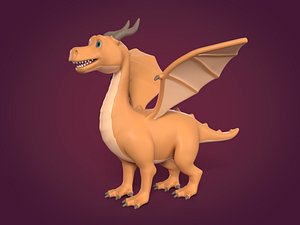 3D dragon cartoon