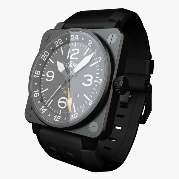 3d model bell ross 01-93 watch