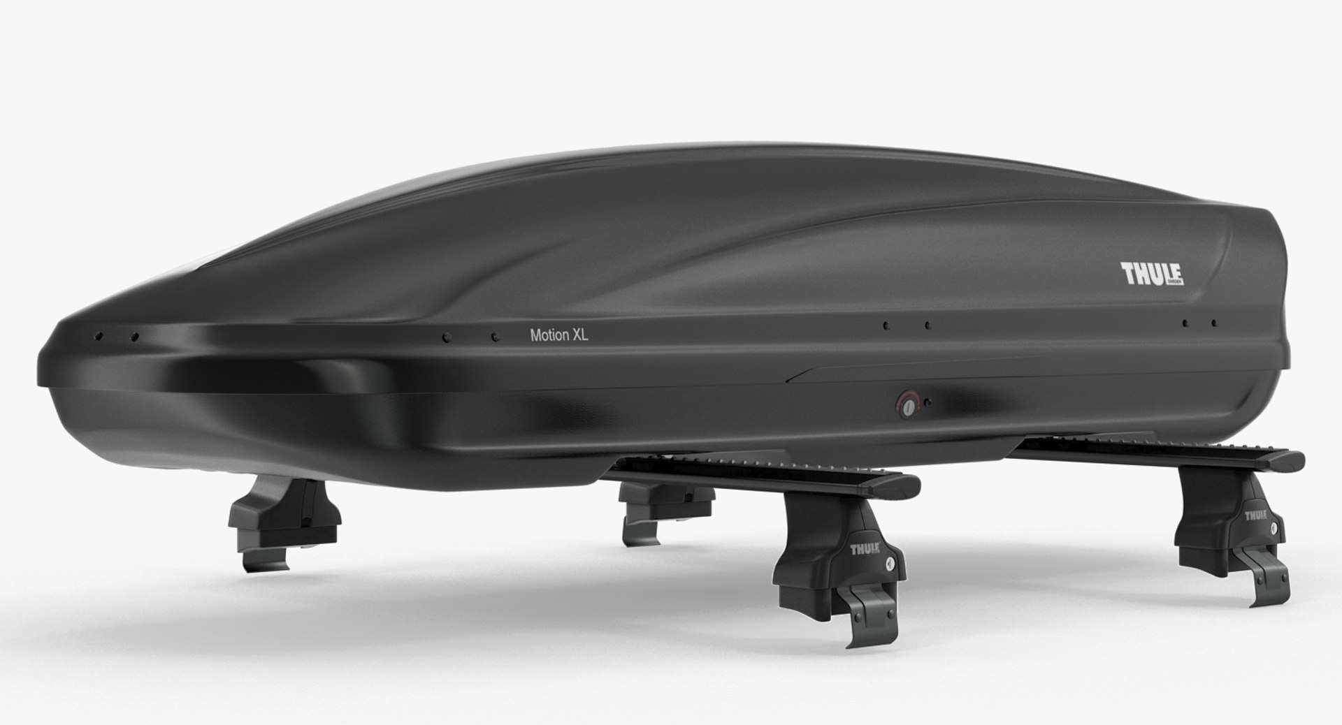 Thule Car Roofbox with Wingbar 3D model preview