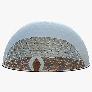 3D Geodesic Dome Structure model