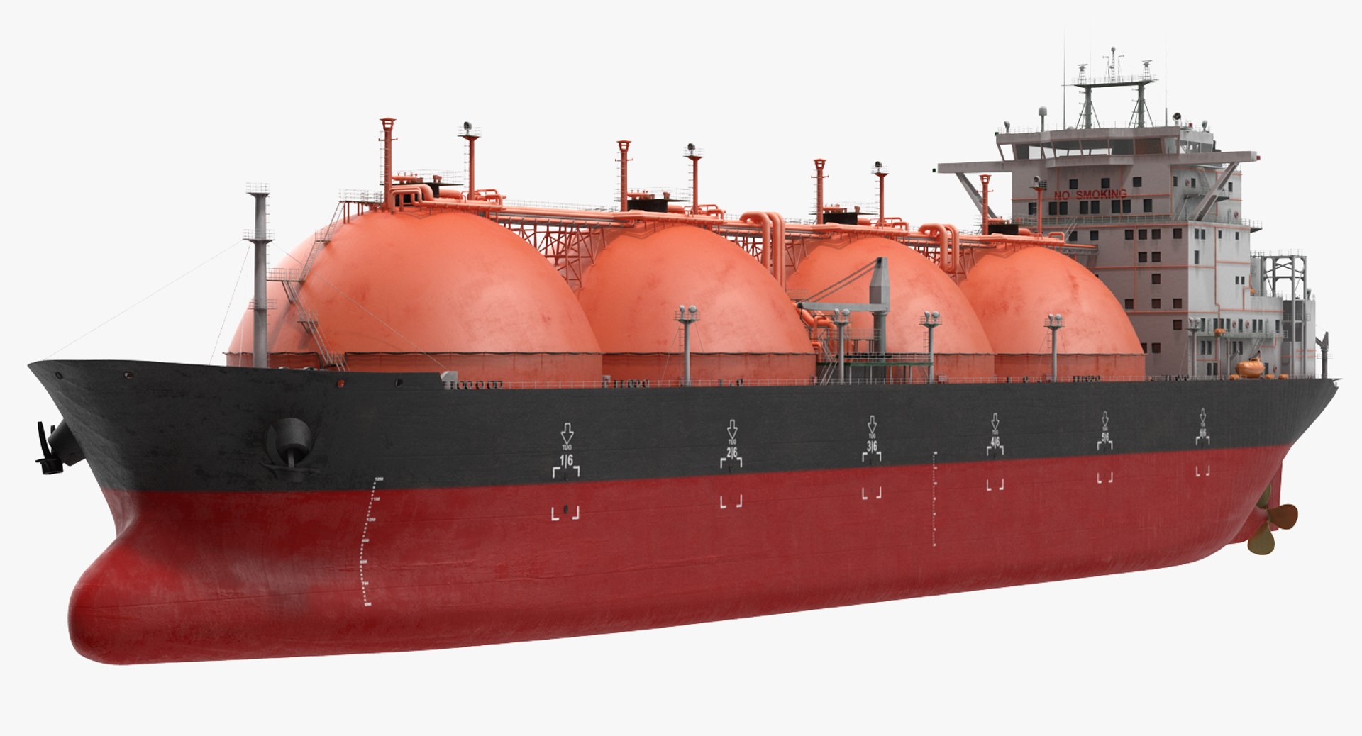 Gas Carrier Ship Generic 3D model preview