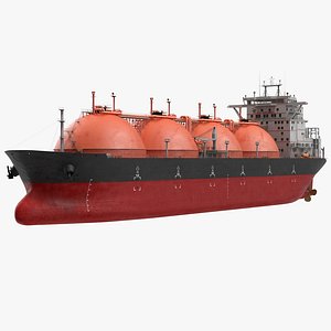 3d gas carrier ship generic model