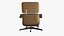 3D Eames Lounge Chair Oak With Ottoman