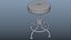 Modelo 3D de taburete médico