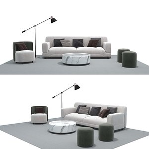 Fabric sofa set 01