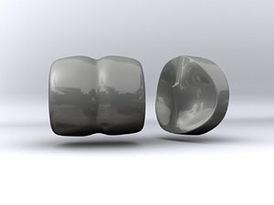 artificial knee implant 3d model